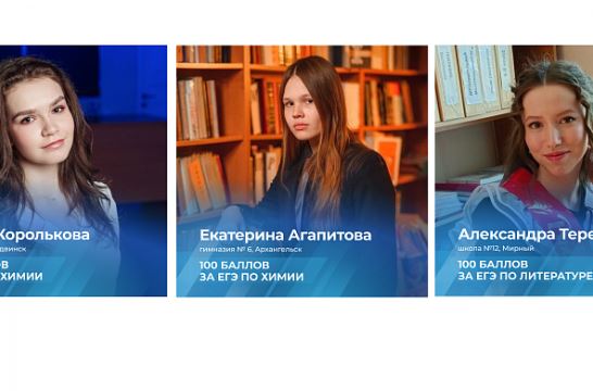 В Архангельской области ЕГЭ по трем предметам на 100 баллов сдали 12 выпускников